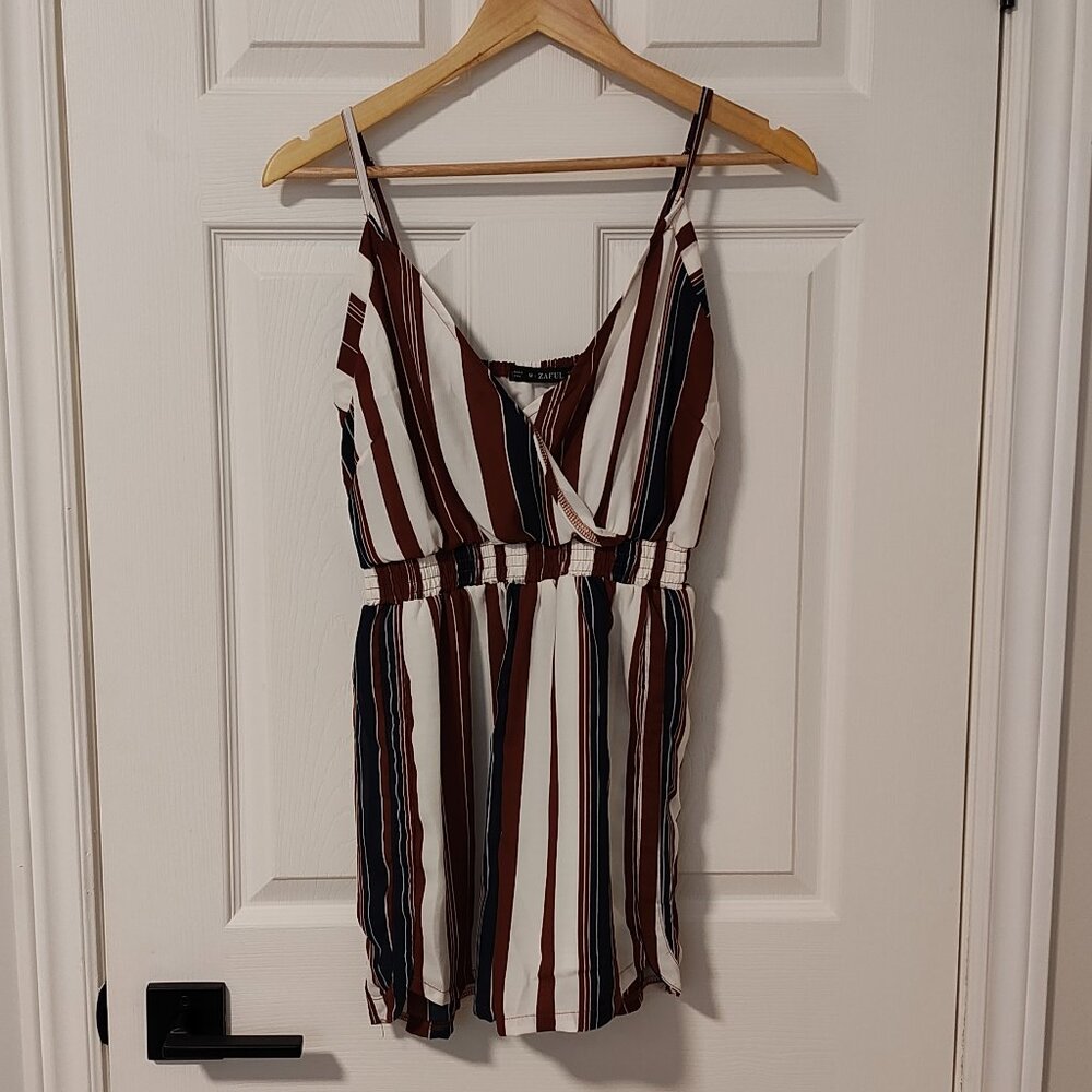 Striped Zaful Romper - Sz 6